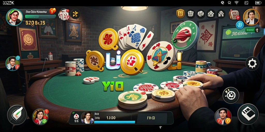 Gameplay menegangkan dari 33ZK saat bermain QiuQiu.