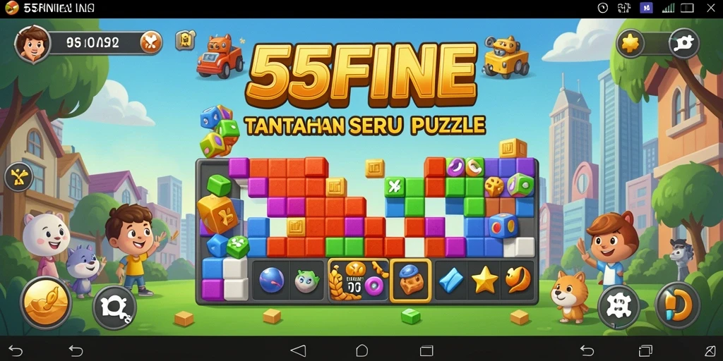 Gameplay menantang dan seru dalam 55FIVE.