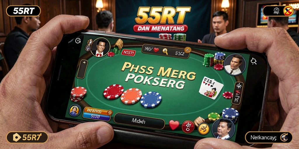 Tampilan gameplay Poker yang menarik di 55RT.