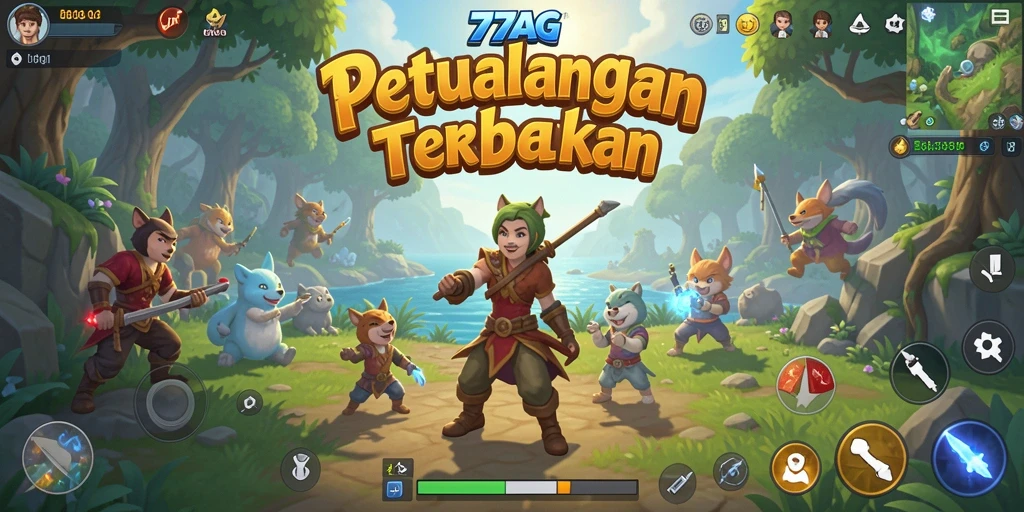 Tampilan gameplay 77AG yang memukau di dunia Open World.