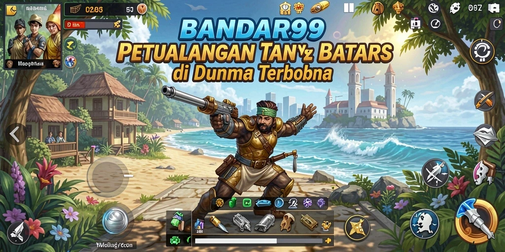 Tampilan gameplay mendebarkan di dunia terbuka BANDAR99.