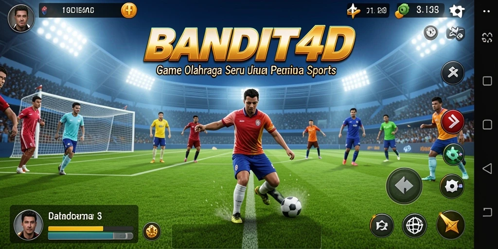Tampilan gameplay BANDIT4D yang mendebarkan dengan aksi olahraga.