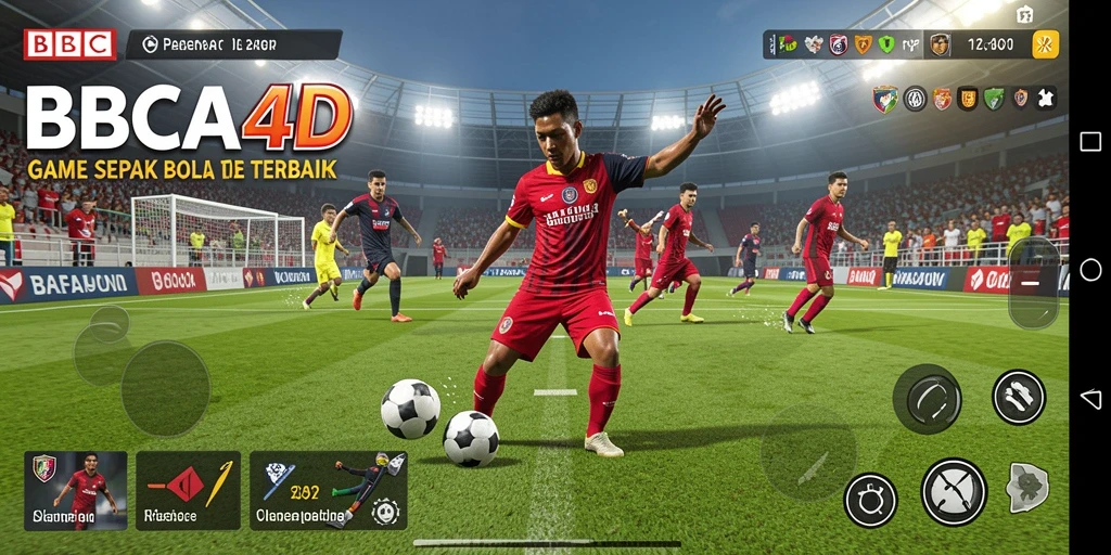 Tampilan gameplay <strong>BBCA4D</strong> yang seru dan penuh aksi sepak bola.