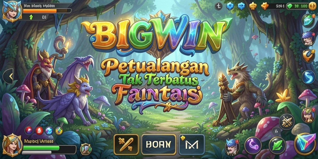 Screenshot utama BIGWIN menampilkan aksi seru dalam pertarungan ARPG.