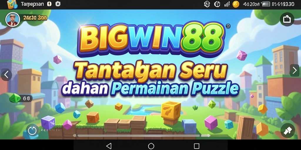 Screenshot yang menampilkan gameplay seru BIGWIN88 dalam tantangan Puzzle.