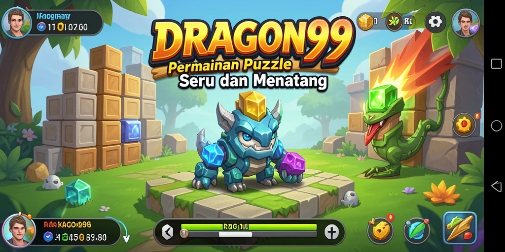 Tampilan gameplay DRAGON99 yang menantang dan menarik dengan berbagai puzzle.