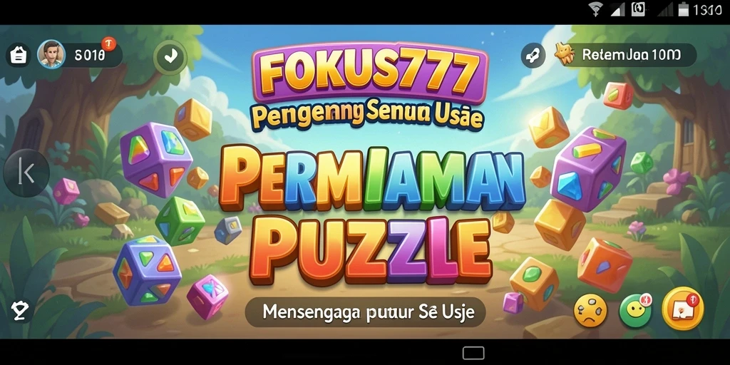Screenshot utama FOKUS777 menampilkan gameplay Puzzle yang menarik.