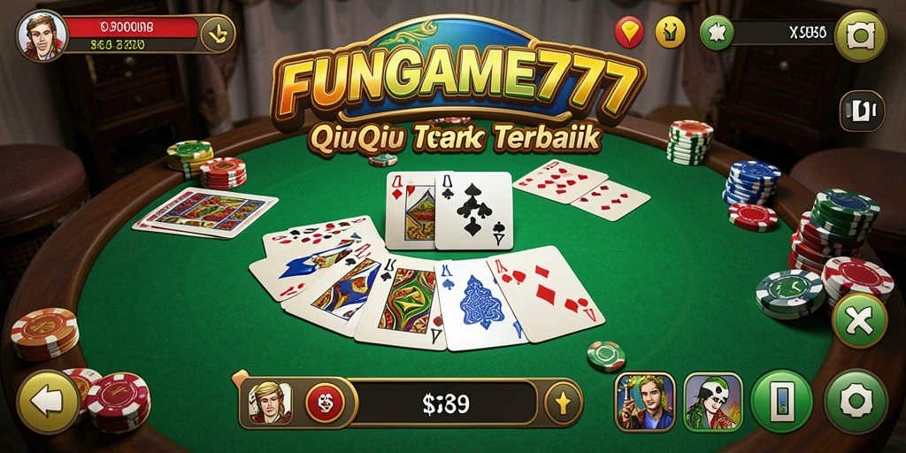 Gameplay seru QiuQiu di FUNGAME777 dengan teman-teman.