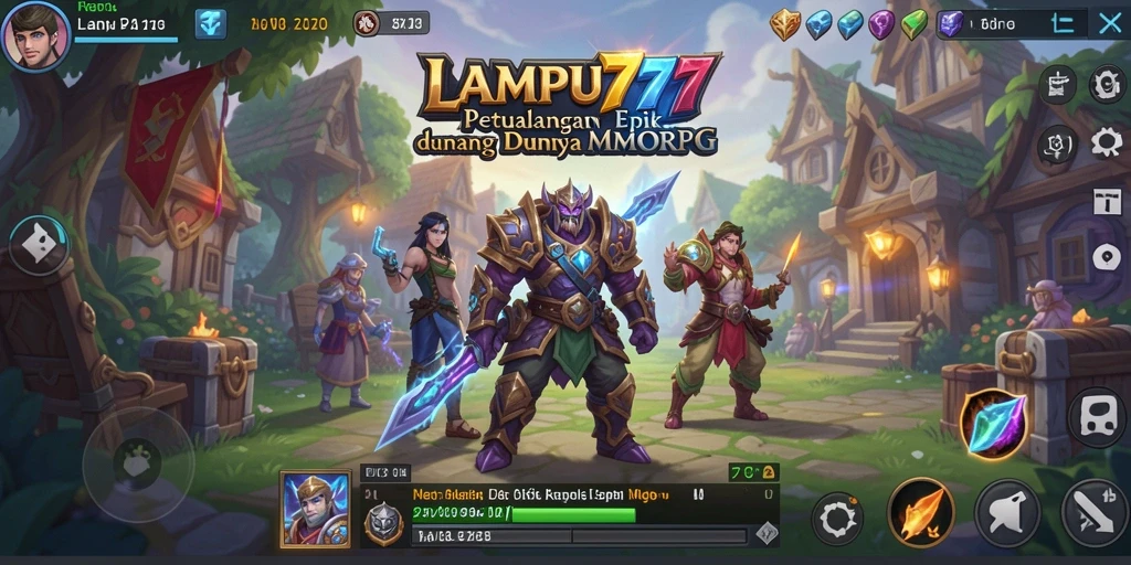 Tampilan gameplay LAMPU777 yang menakjubkan dalam petualangan MMORPG.