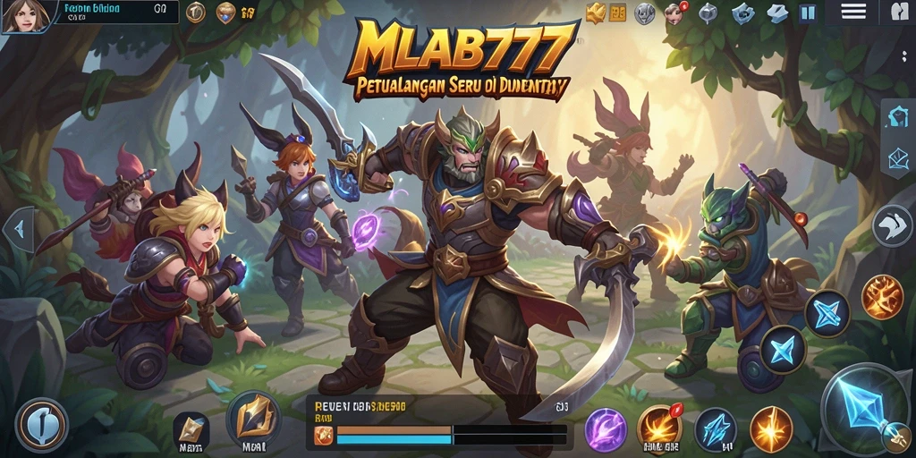 Tampilan gameplay MLBB777 yang mengasyikkan dan penuh petualangan.