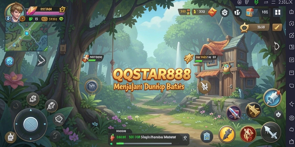 Screenshot QQSTAR88 menampilkan aksi seru di dunia Open World.