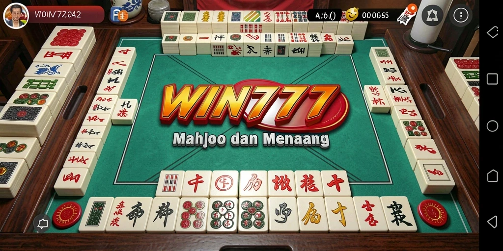 Tampilan gameplay Mahjong yang menarik dan interaktif di WIN777.